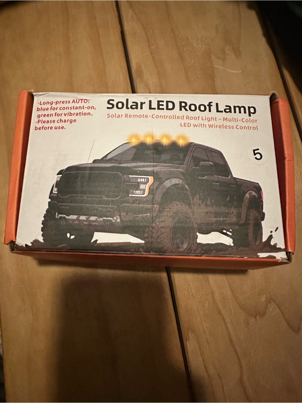 Solar LED Roof Lamp - Multi-Color